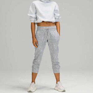 Lululemon Ready to Rulu Jogger Crop Speckle Spritz Jacquard Rhino Grey Silver 12